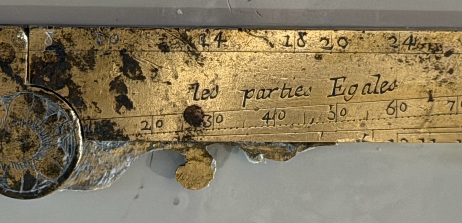 17e-eeuwse Lineaal Buterfield Paris, Antiek en Kunst, Verzenden