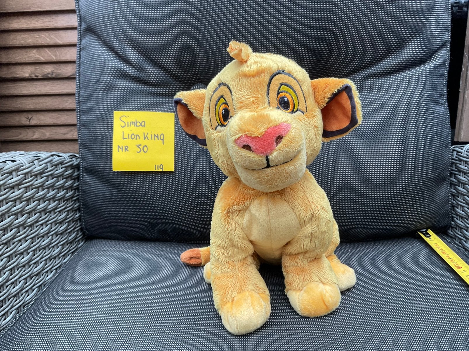 Nieuwe zgan Disney Lion King Simba knuffel 25cm, Ophalen, Leeuwenkoning of Jungle Boek, Nieuw, Knuffel
