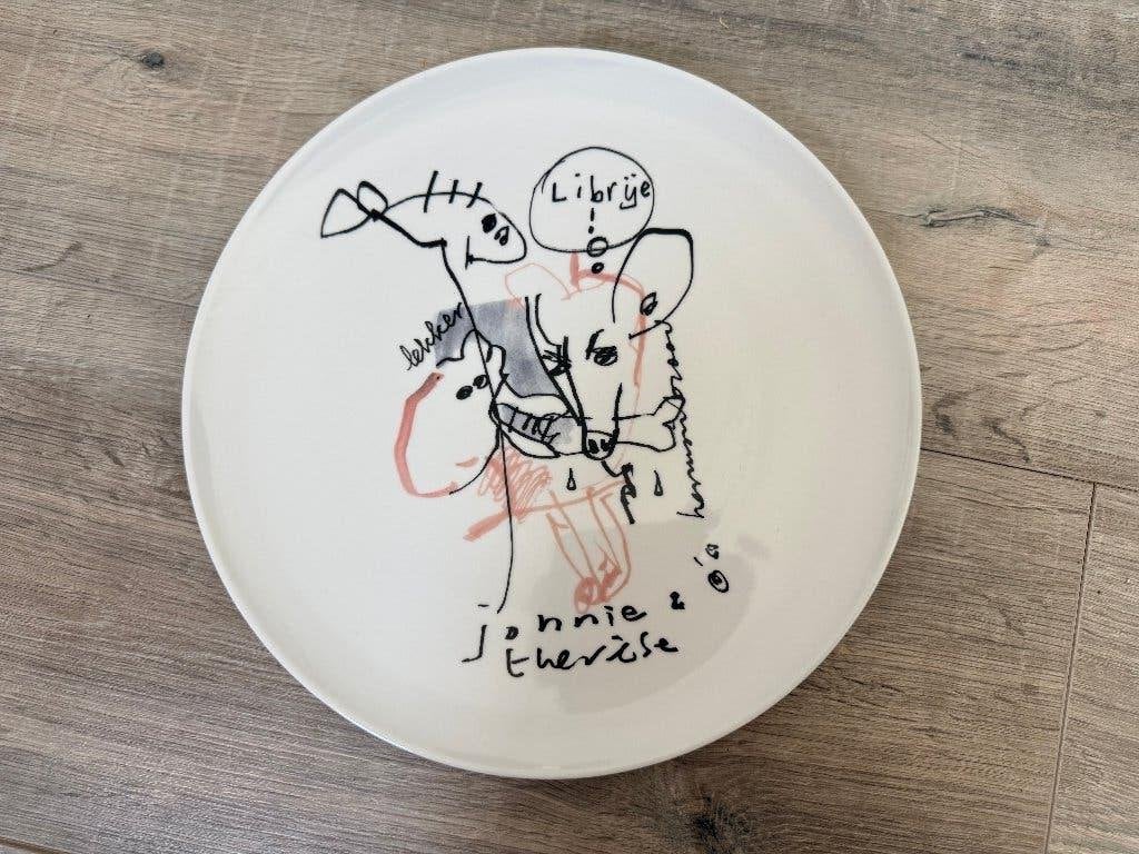 Decoratief Bord Herman Brood Librije 2007 - 31 cm, Antiek en Kunst, Kunst | Designobjecten, Ophalen of Verzenden, Bord