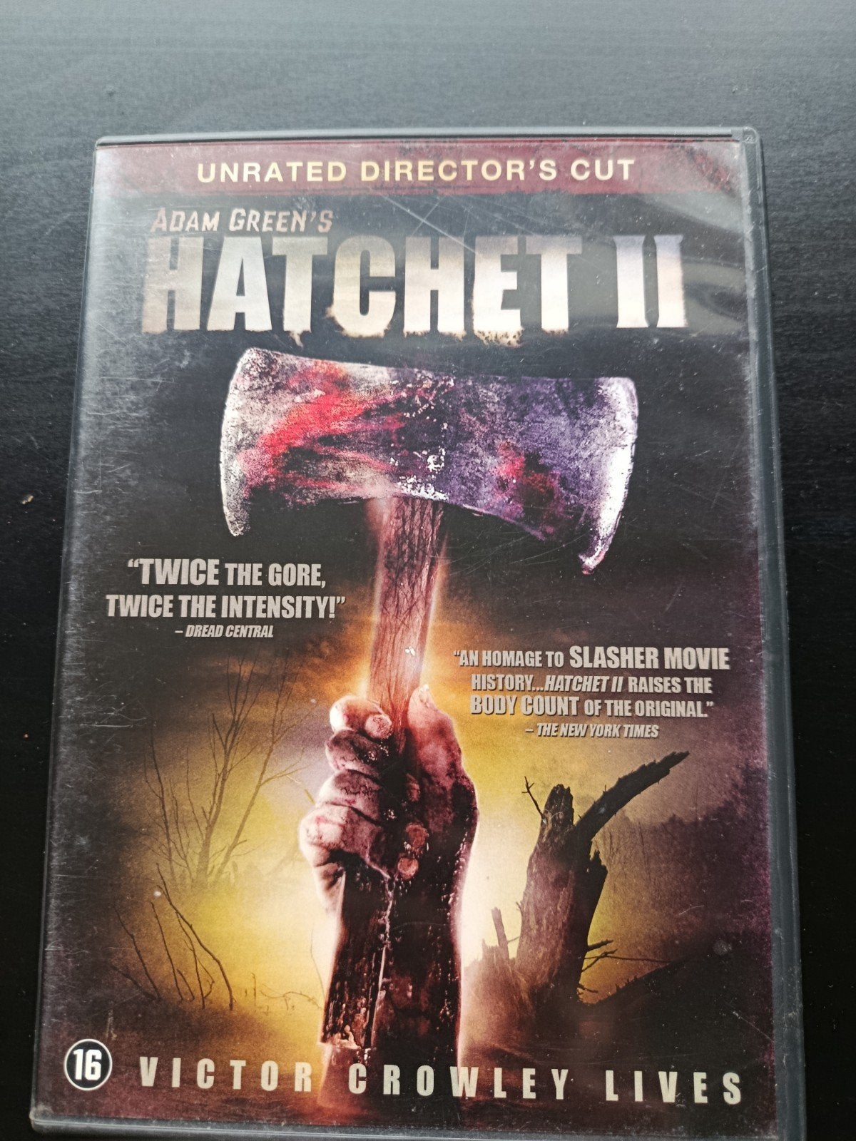 Hatchet 2 DVD ZGAN, Engels, Vanaf 16 jaar, Ophalen of Verzenden, Zo goed als nieuw