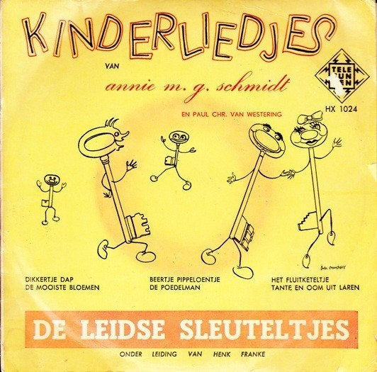 Ruil of koop De Leidse Sleuteltjes Kinderliedjes (EP 1956), Cd's en Dvd's, Vinyl Singles, Fotohoes, Ophalen of Verzenden, Gebruikt
