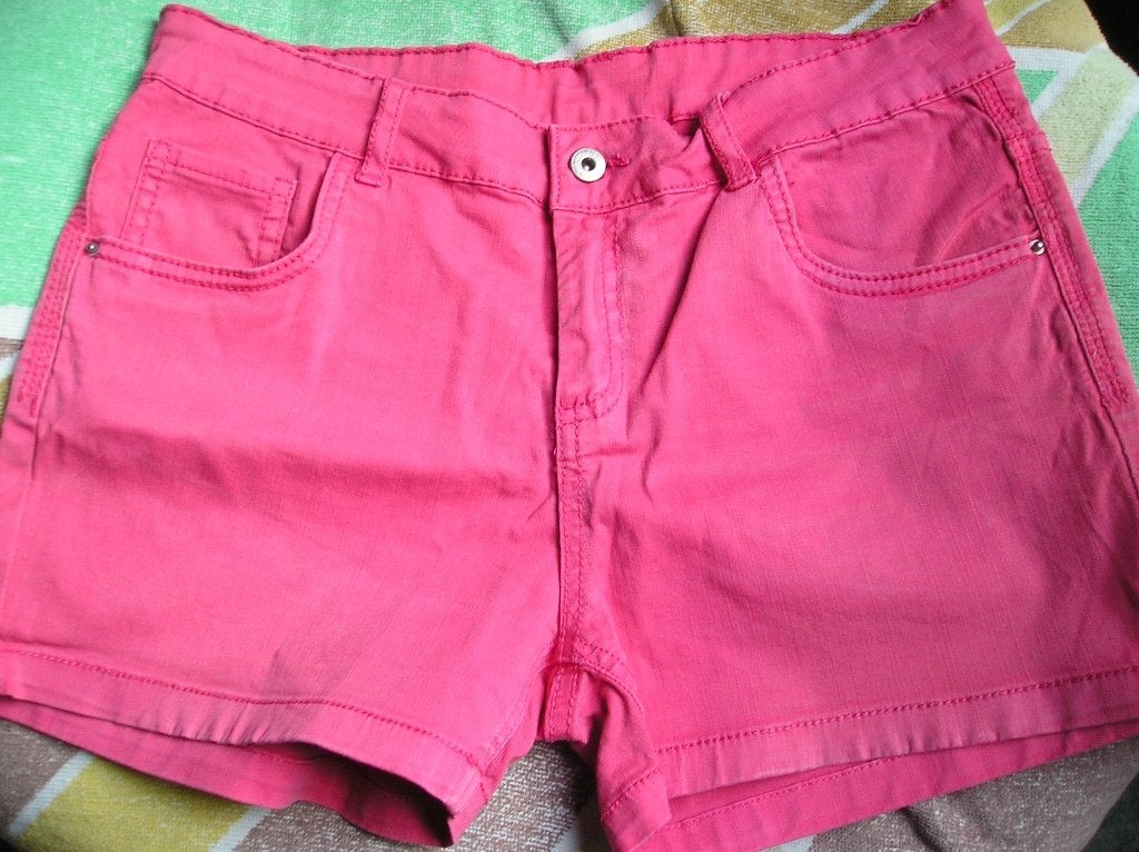 Kinderkleding: Korte roze broek, mt 170, Ophalen of Verzenden, Zo goed als nieuw, Meisje, Broek