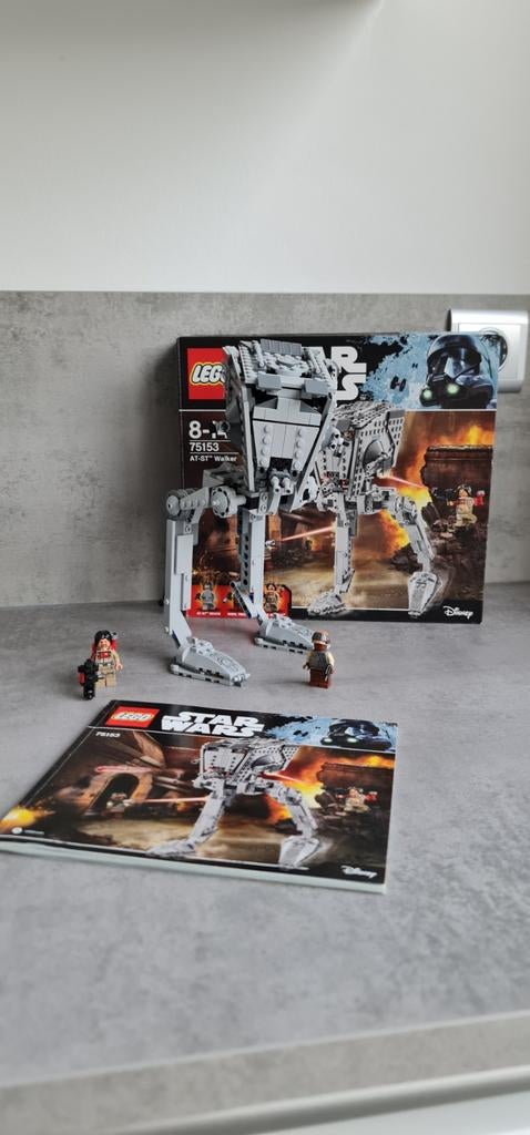 LEGO Star Wars 75153 AT-ST Walker - Compleet, Kinderen en Baby's, Speelgoed | Duplo en Lego, Zo goed als nieuw, Lego, Complete set