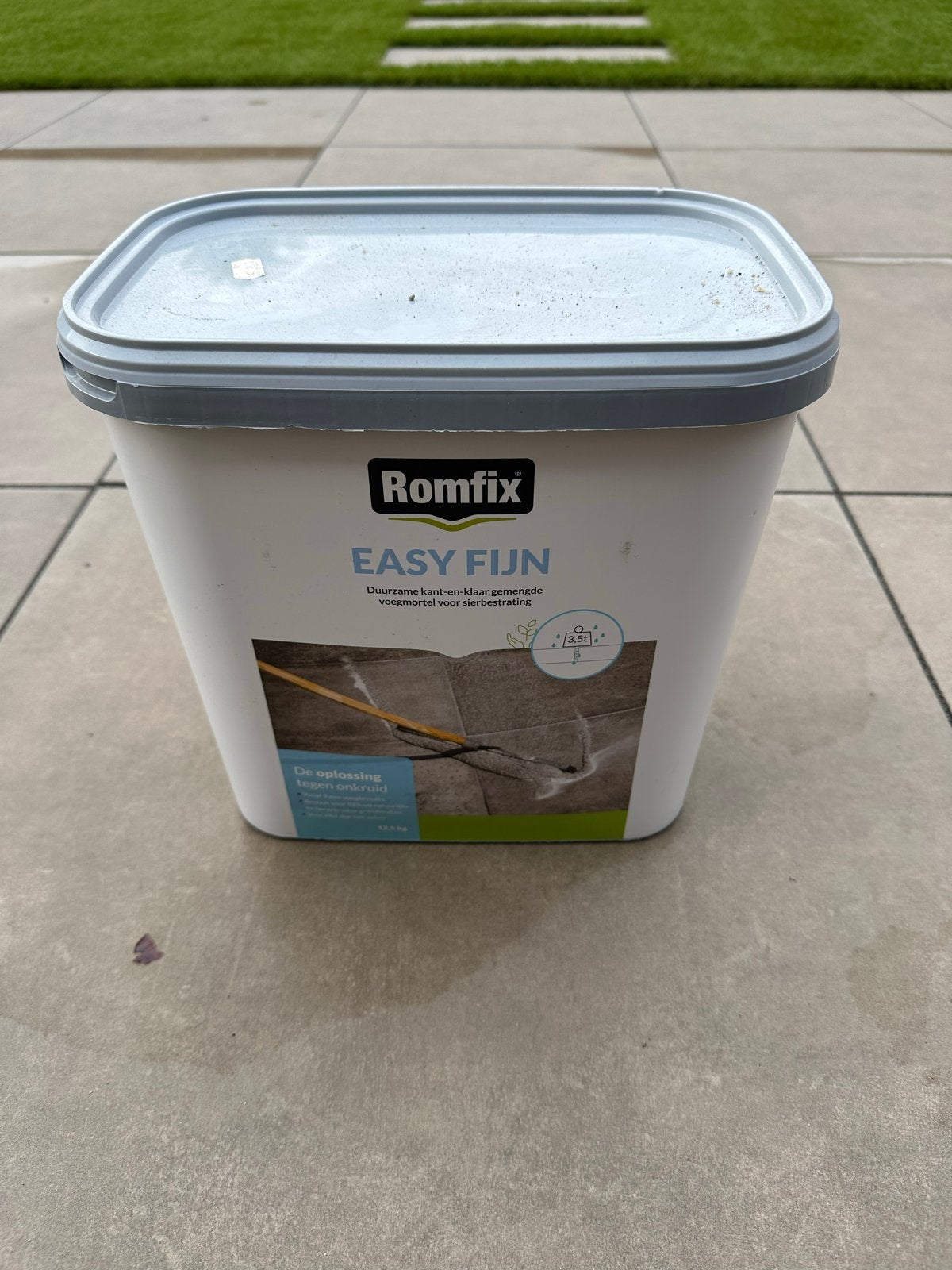 Romfix Easy Fijn Zilvergrijs 12,5kg Voegmortel, Ophalen, Overige typen, Nieuw, Minder dan 20 cm