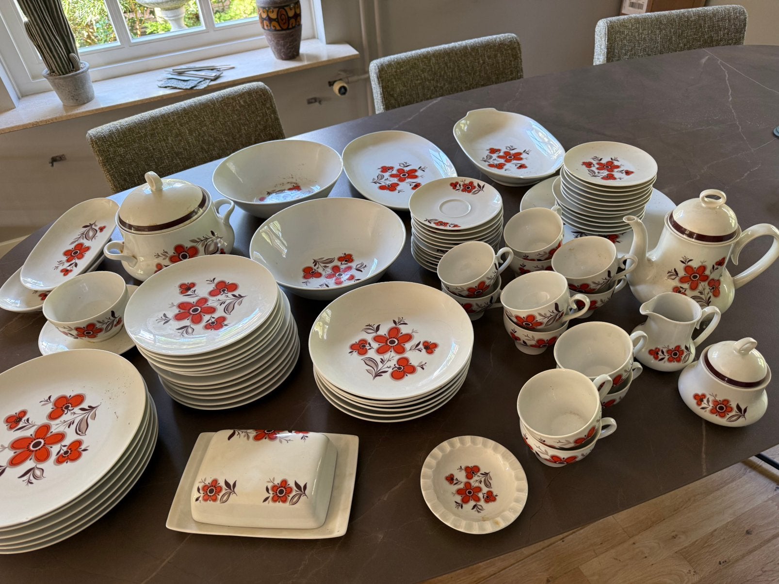 Vintage servies Bavaria Schumann Arzberg, Antiek en Kunst, Antiek | Servies compleet, Ophalen