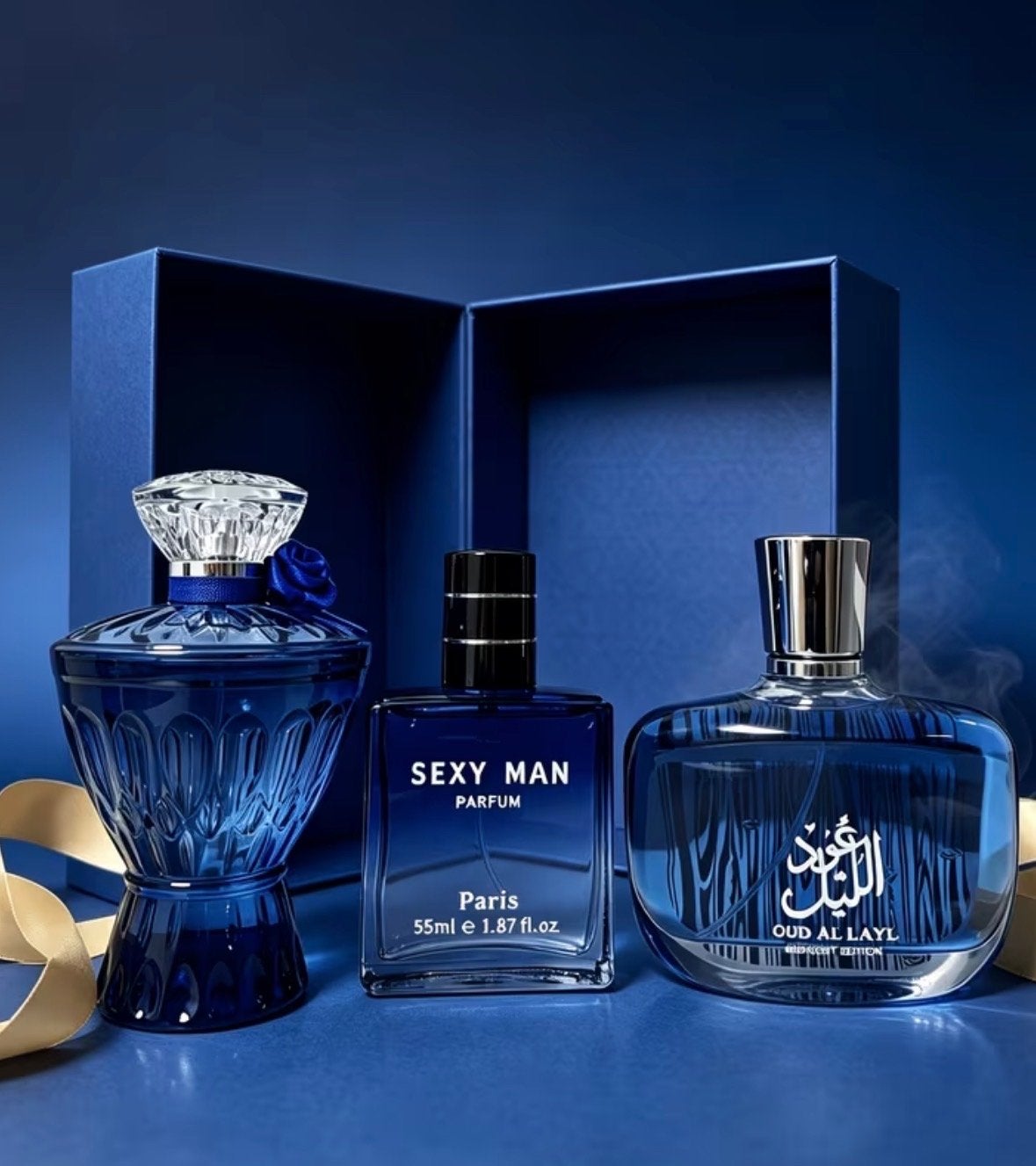 Luxe Parfum Set - Sexy Man, OUD AL LAYL & Elegante Fles, Ophalen, Nieuw