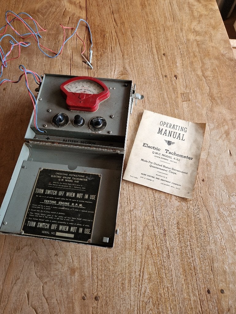 Allen Electric Tachelmeter Q-M-C Model 4-42 Motortester, Ophalen of Verzenden