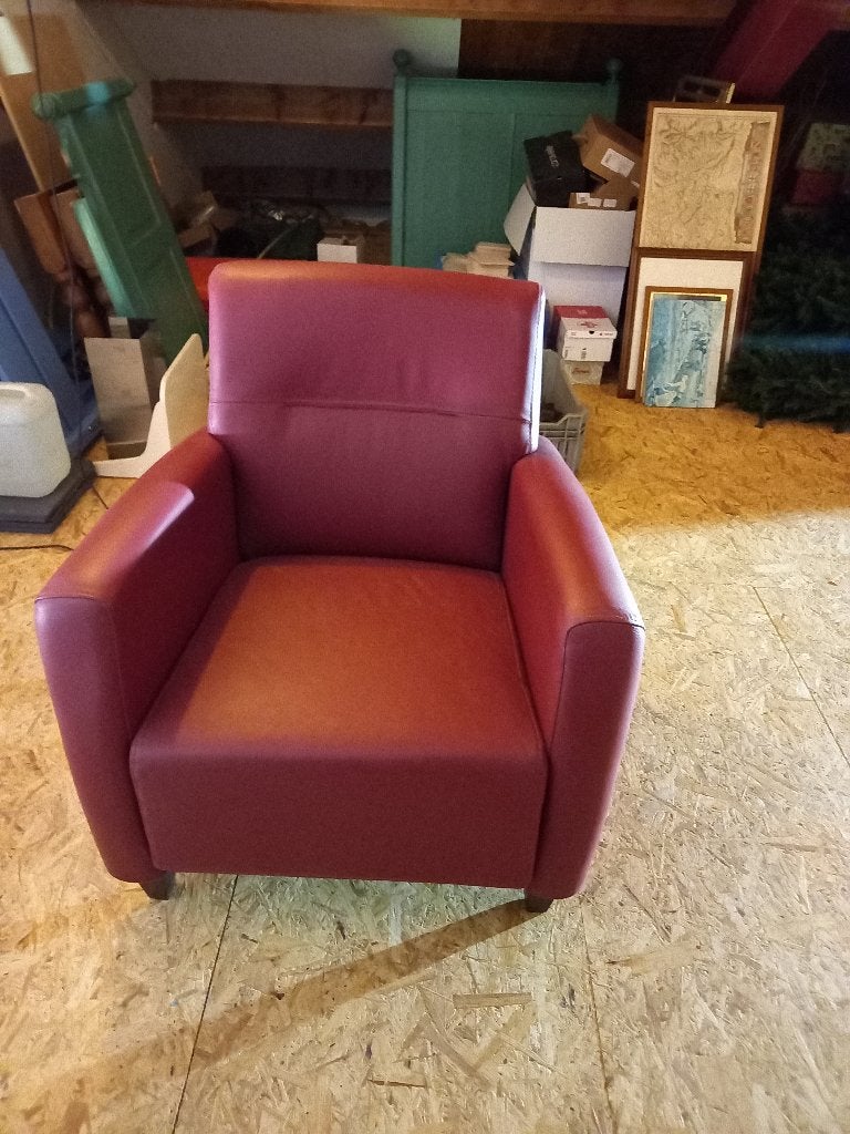Fauteuil / Stoel Henders en Hazel, Ophalen, Gebruikt, Minder dan 75 cm, Leer