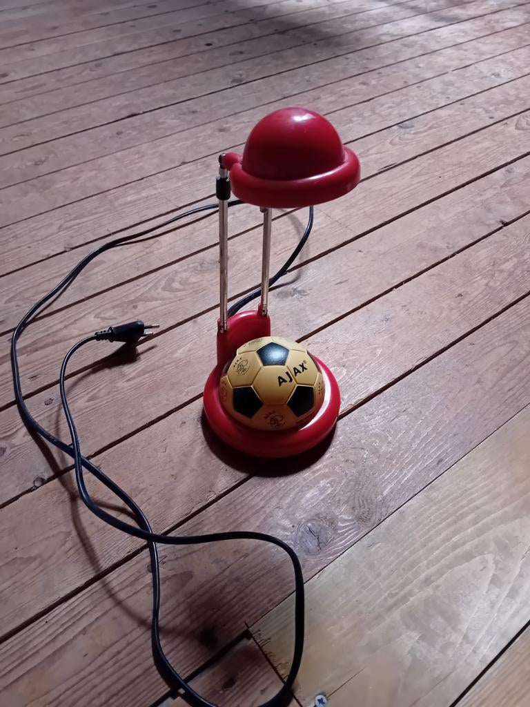 Vintage Ajax Voetbal Lamp - Uniek Collectors Item, Ophalen