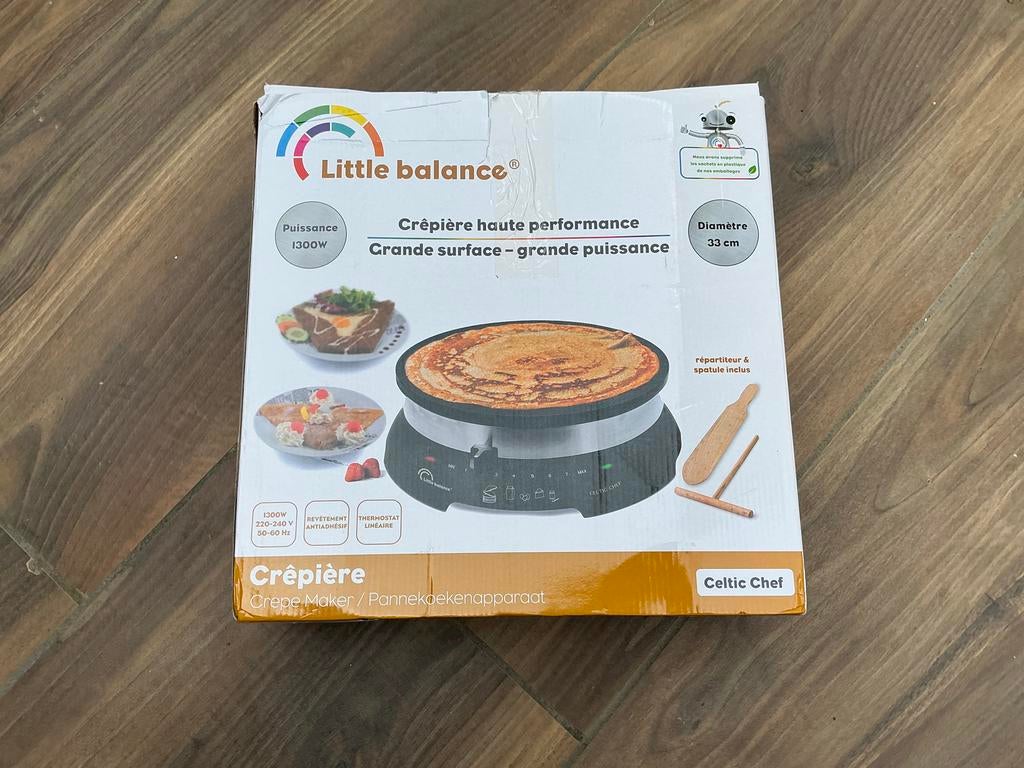 Little Balance Crêpière / Pannenkoekenapparaat 1300W, Witgoed en Apparatuur, Onderdelen en Toebehoren, Ophalen, Nieuw
