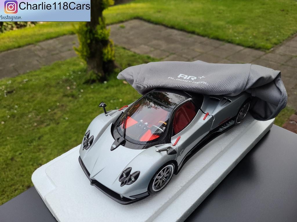 Almost Real 1/18 Pagani Zonda F – Grigio Mercurio, Hobby en Vrije tijd, Modelauto's | 1:18, Ophalen of Verzenden, Nieuw, Overige merken