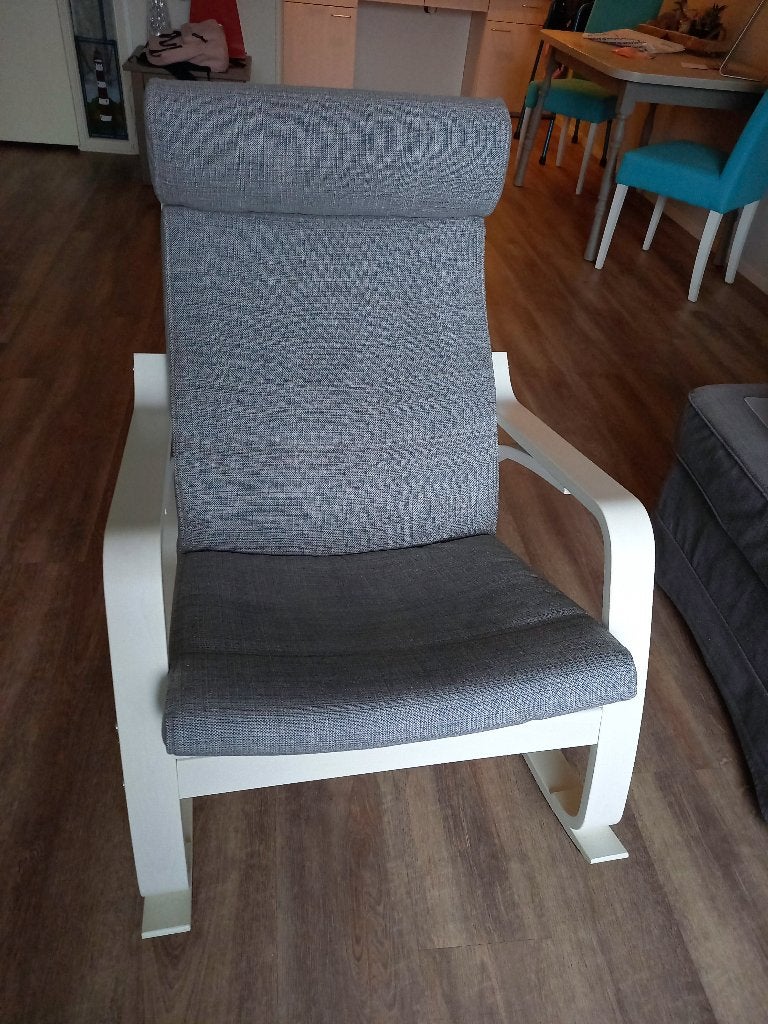 IKEA schommelstoel, Ophalen, Gebruikt, Wit, Stof
