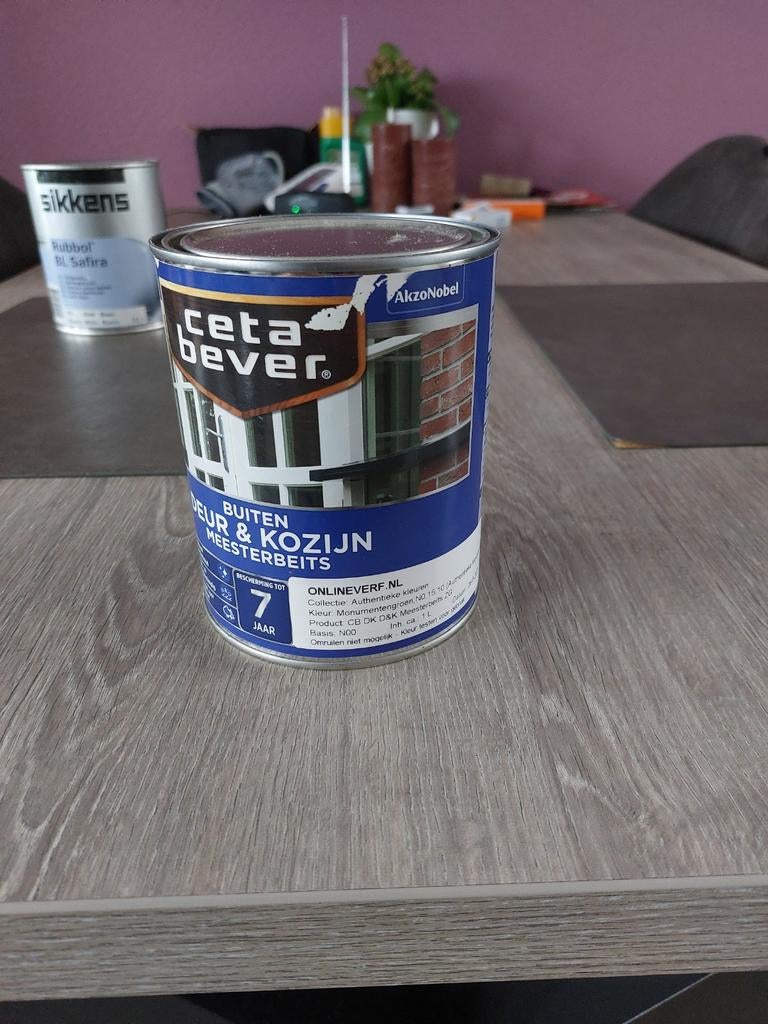 CetaBever Buiten Deur & Kozijn Meesterbeits, Doe-het-zelf en Verbouw, Verf, Beits en Lak, Ophalen of Verzenden