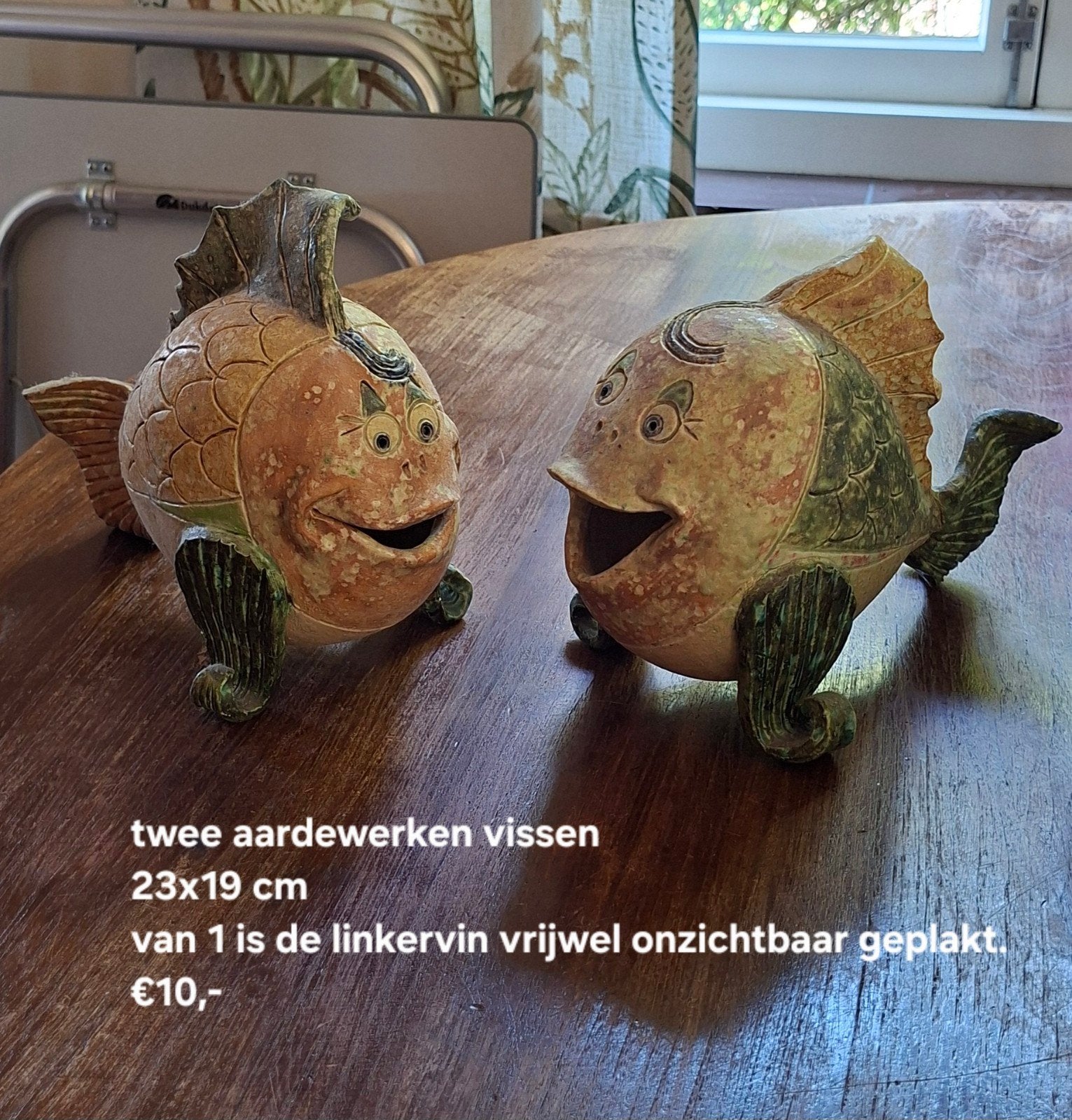 vissen van aardewerk, Huis en Inrichting, Ophalen, Gebruikt, Steen/keramiek