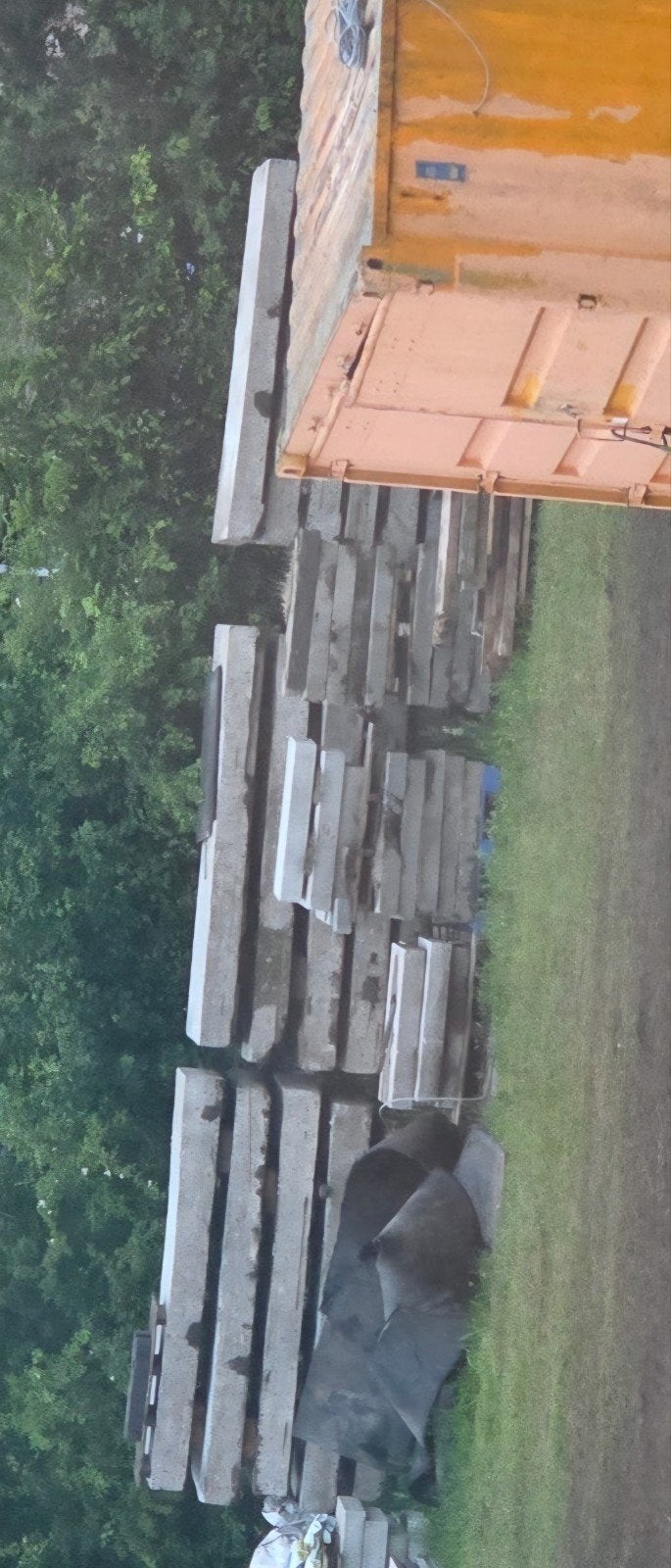 Gebruikte betonplaten 10€/m2, super sterk, 21 stuks, Ophalen, Gebruikt