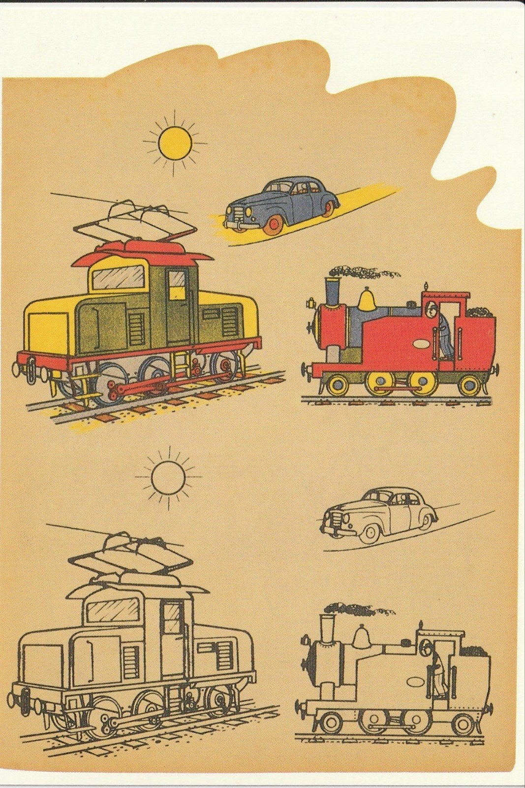 OMSLAG KLEURBOEK 1945-1950 JAN LAVIES ELEK.+ STOOMLOCOMOTIEF, Ophalen of Verzenden, 1940 tot 1960, Ongelopen, Noord-Holland