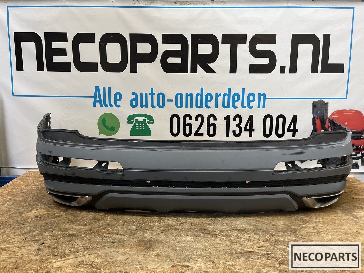 AUDI Q7 S-LINE ACHTERBUMPER BUMPER ORGINEEL LEVERBAAR, Gebruikt, -, -, Achter