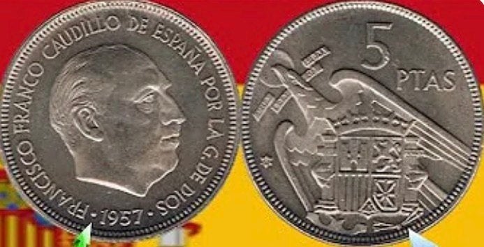 Munten Spain, Postzegels en Munten, Ophalen of Verzenden, Overige landen