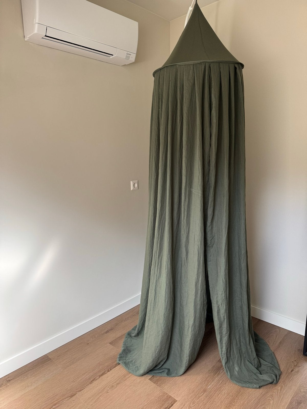 Jollein Klamboe Vintage Leaf Green, Ophalen, Groen, Jollein, Zo goed als nieuw