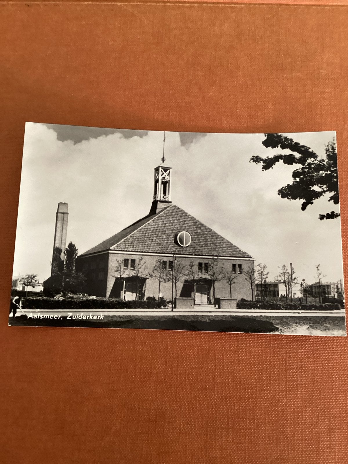 Oude Ansichtkaart Aalsmeer Zuiderkerk Gelopen, Ophalen of Verzenden, 1940 tot 1960, Gelopen, Noord-Holland