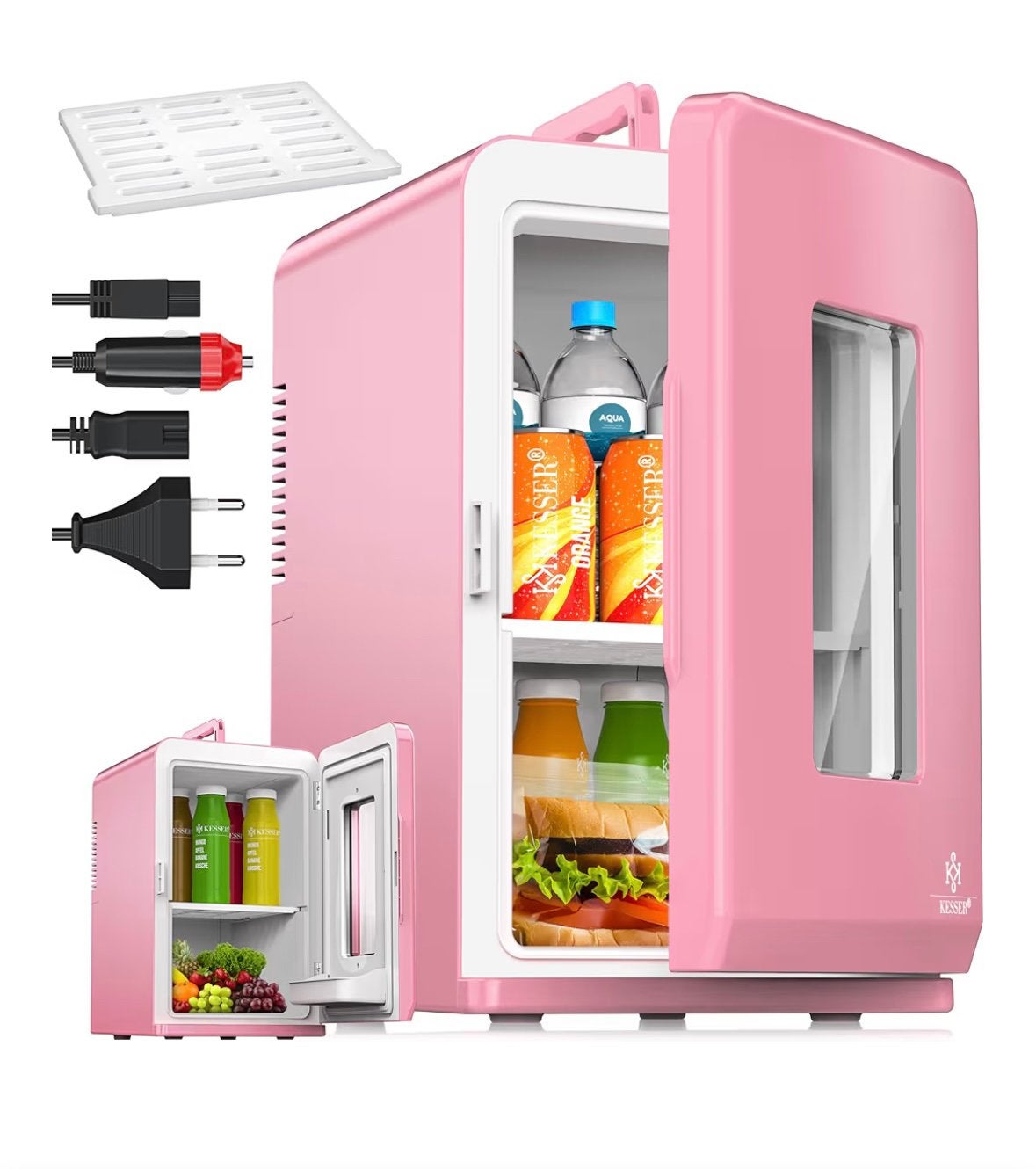Roze mini koelkast/koelbox, Ophalen of Verzenden, Nieuw, Koelbox, Elektrisch