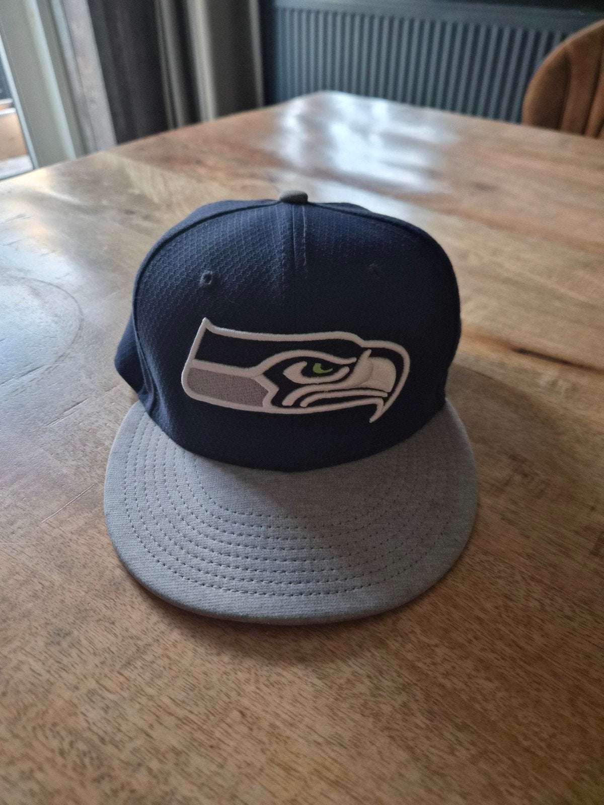 New Era Seattle Seahawks 59Fifty snapback (maat 7 3/8), Ophalen of Verzenden, 58 of 59 cm (L, 7¼ of ⅜ inch), New Era, Pet