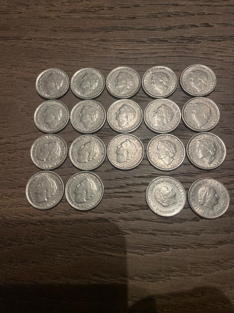 Zilver kwartjes, Ophalen, Koningin Juliana, Setje, Zilver