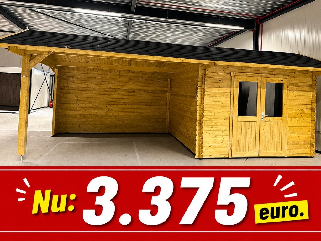 Tuinhuis hout Showroommodellen - Scherp Geprijsd - OP=OP!!, Tuin en Terras, Overkappingen, Ophalen, Zo goed als nieuw, Veranda