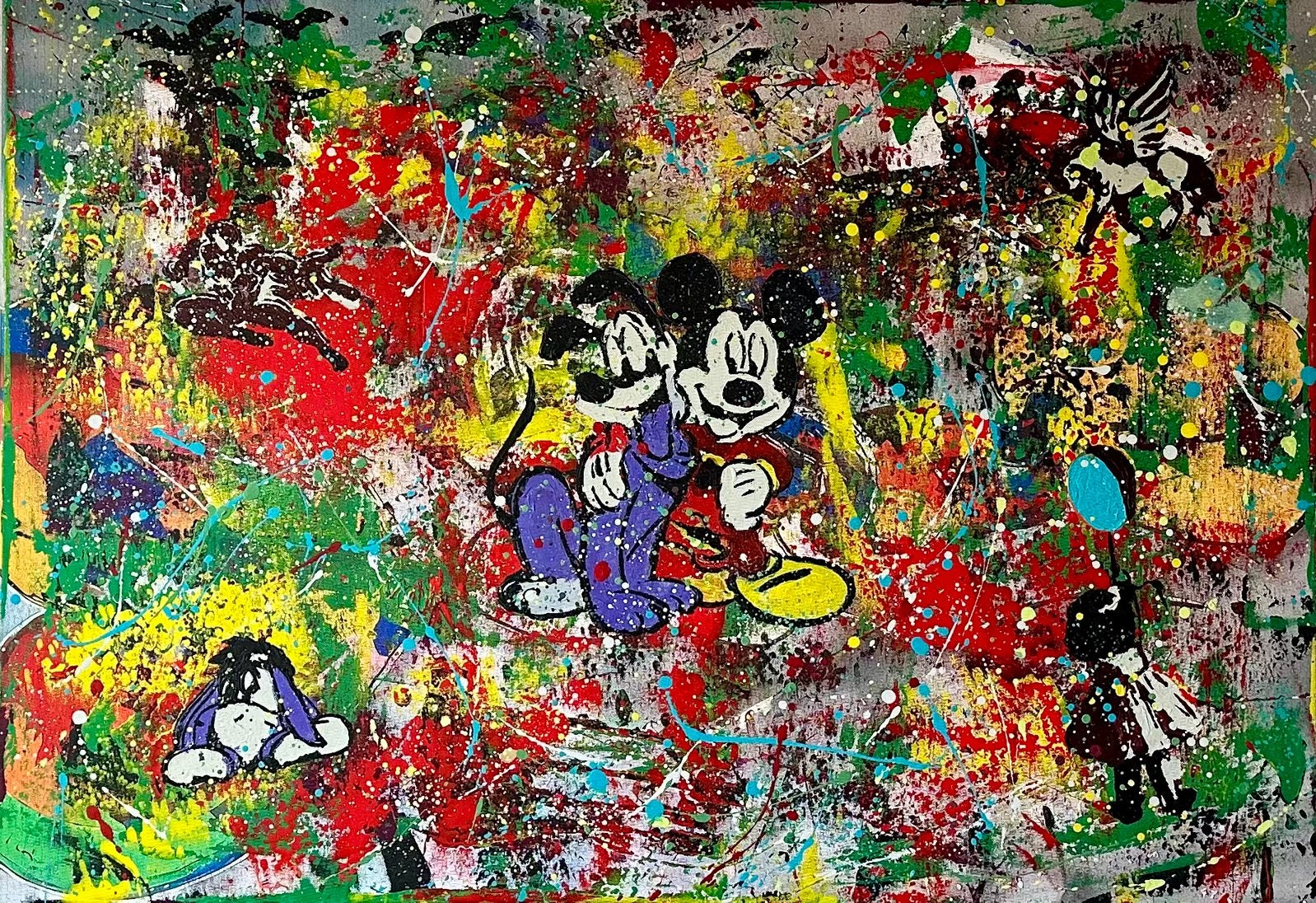 Valera- Disney helden- Handgeschilderd- Uniek, Ophalen of Verzenden