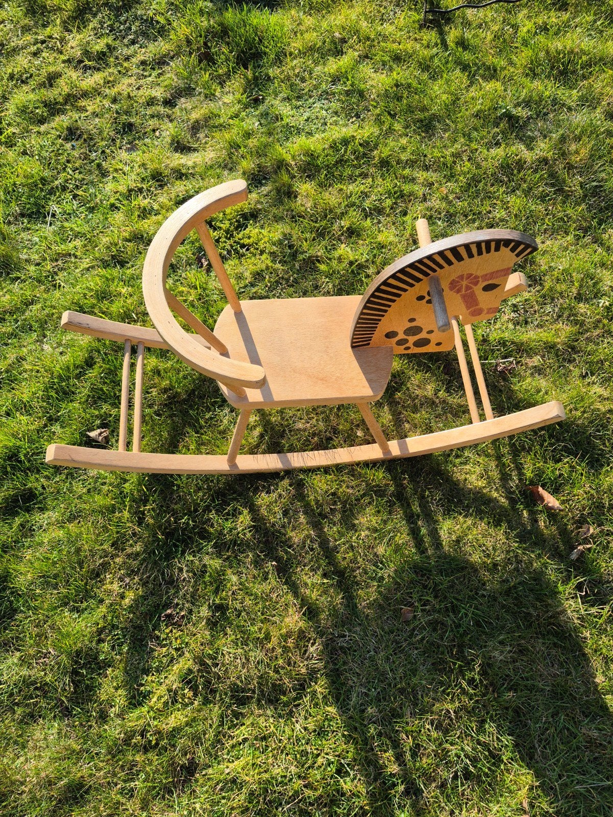 Houten schommelpaard voor kinderen, Ophalen of Verzenden, Gebruikt