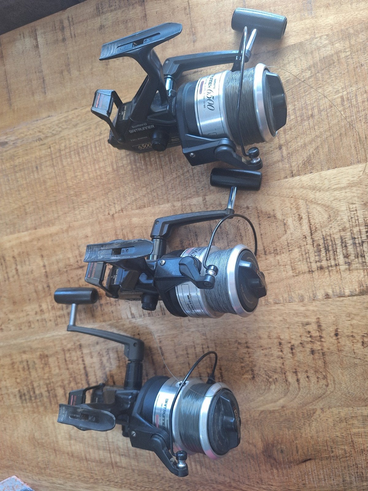 3 x Shimano 6500 USA baitrunner, Watersport en Boten, Hengelsport | Karpervissen, Molen, Ophalen of Verzenden