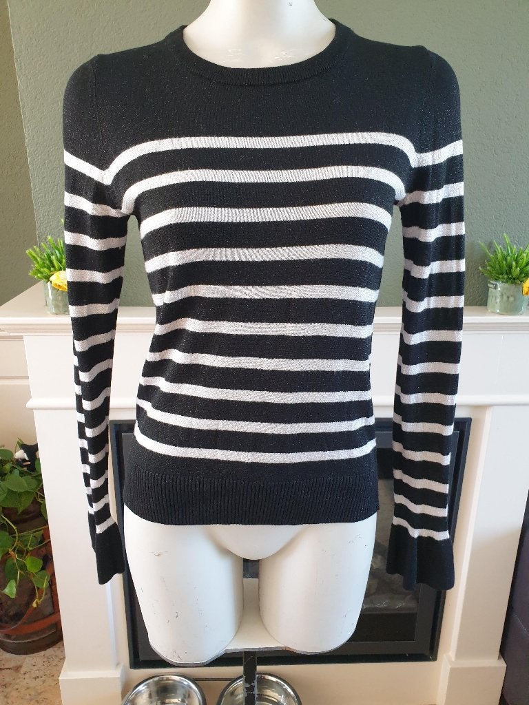 Inwear mooie zwart grijs gestreepte trui S 36, Kleding | Dames, Truien en Vesten, Verzenden, Zwart, Zo goed als nieuw, Maat 36 (S)