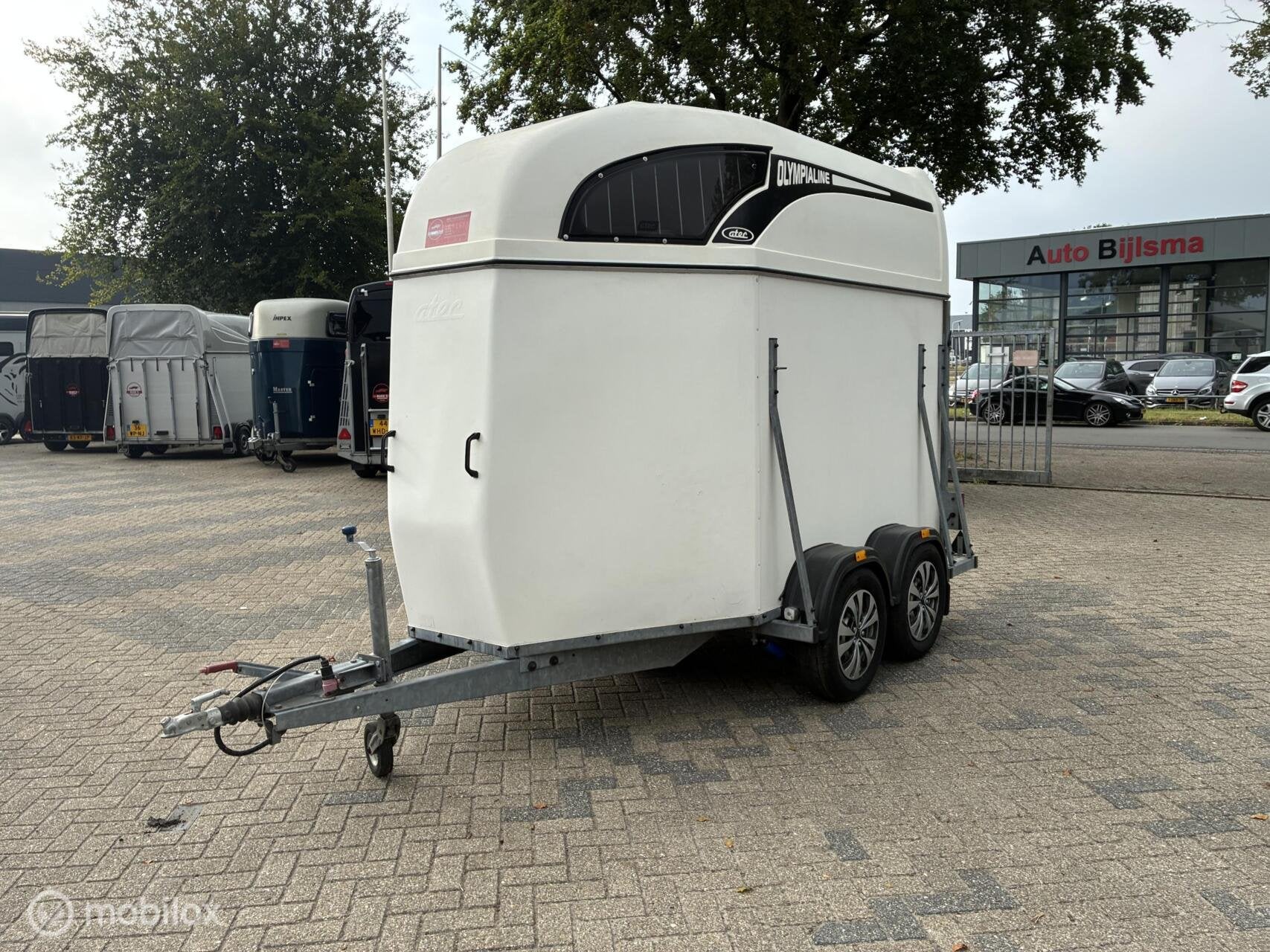 Polyester Atec Olympialine 2 paards met kunststof vloer., Gebruikt, Overige typen