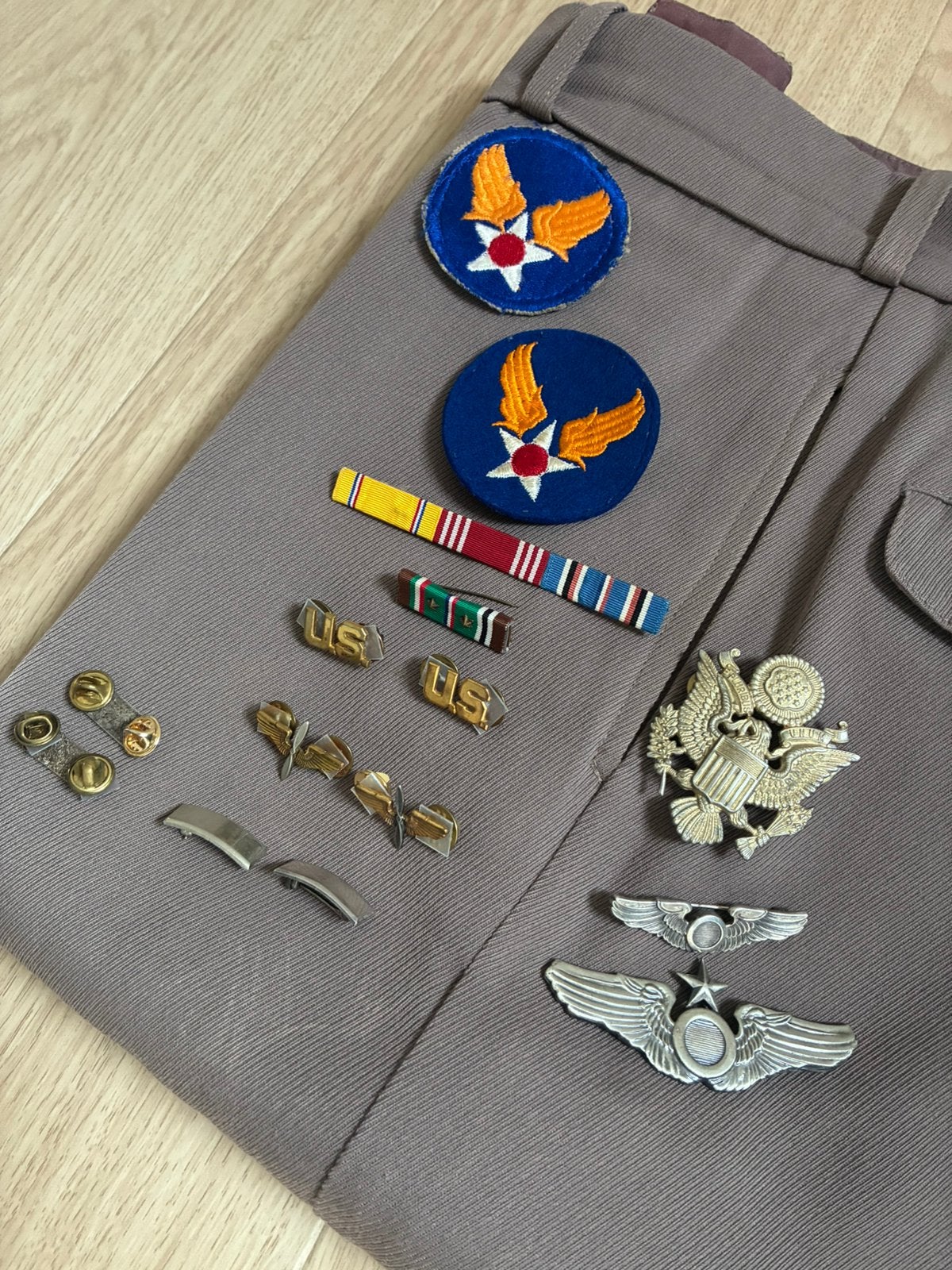 USAAF WWII originele badges en insignes, Ophalen of Verzenden, Amerika, Embleem of Badge