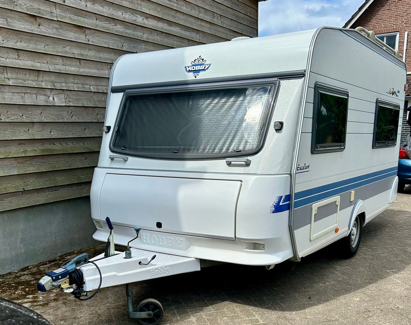 Hobby 400 Excellent Easy (2001) – zeer netjes & compleet, Caravans en Kamperen, Vast bed, Hobby, 750 - 1000 kg, Particulier