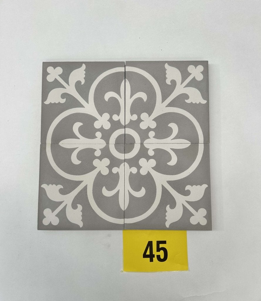 Grijze, cementtegels 20x20cm – ±10,08m² – restpartij, Doe-het-zelf en Verbouw, Tegels, Ophalen, Keramiek, Nieuw, 20 tot 40 cm