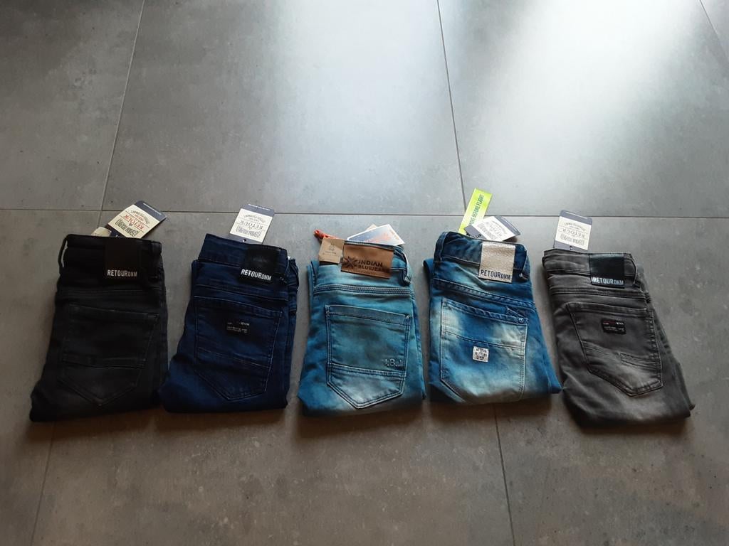 Retour indian blue spijkerbroek NIEUW maat 6 7 116 122, Ophalen of Verzenden, Nieuw, Jongen, Broek
