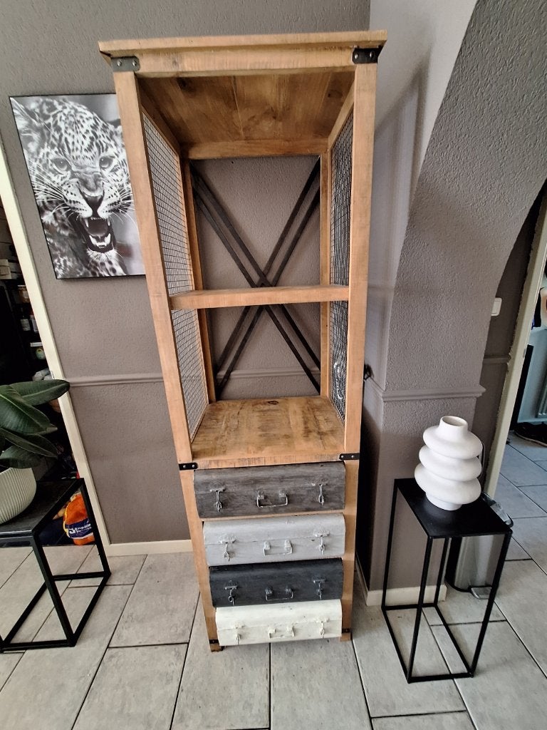 Mango kast, Ophalen, Gebruikt, 50 tot 100 cm, Overige houtsoorten