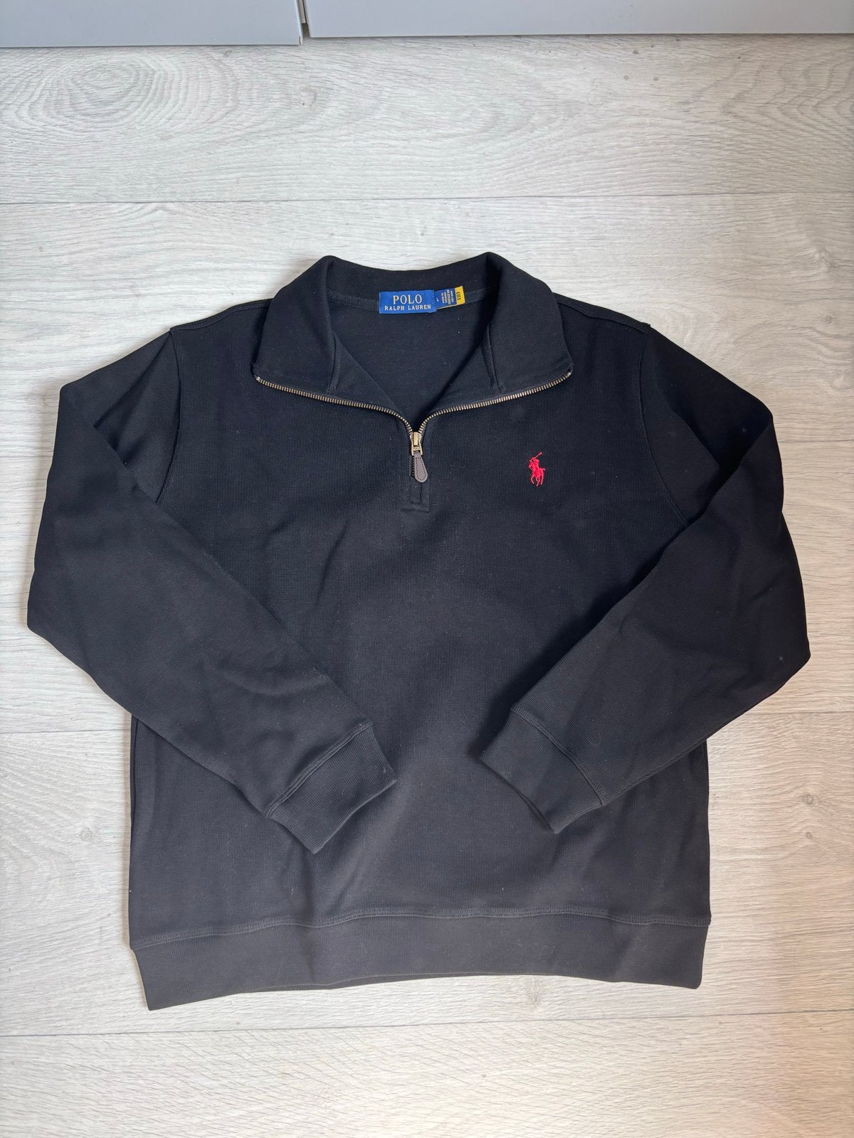 Polo Ralph Lauren sweater zwart maat L, Verzenden, Zo goed als nieuw, Maat 52/54 (L), Zwart