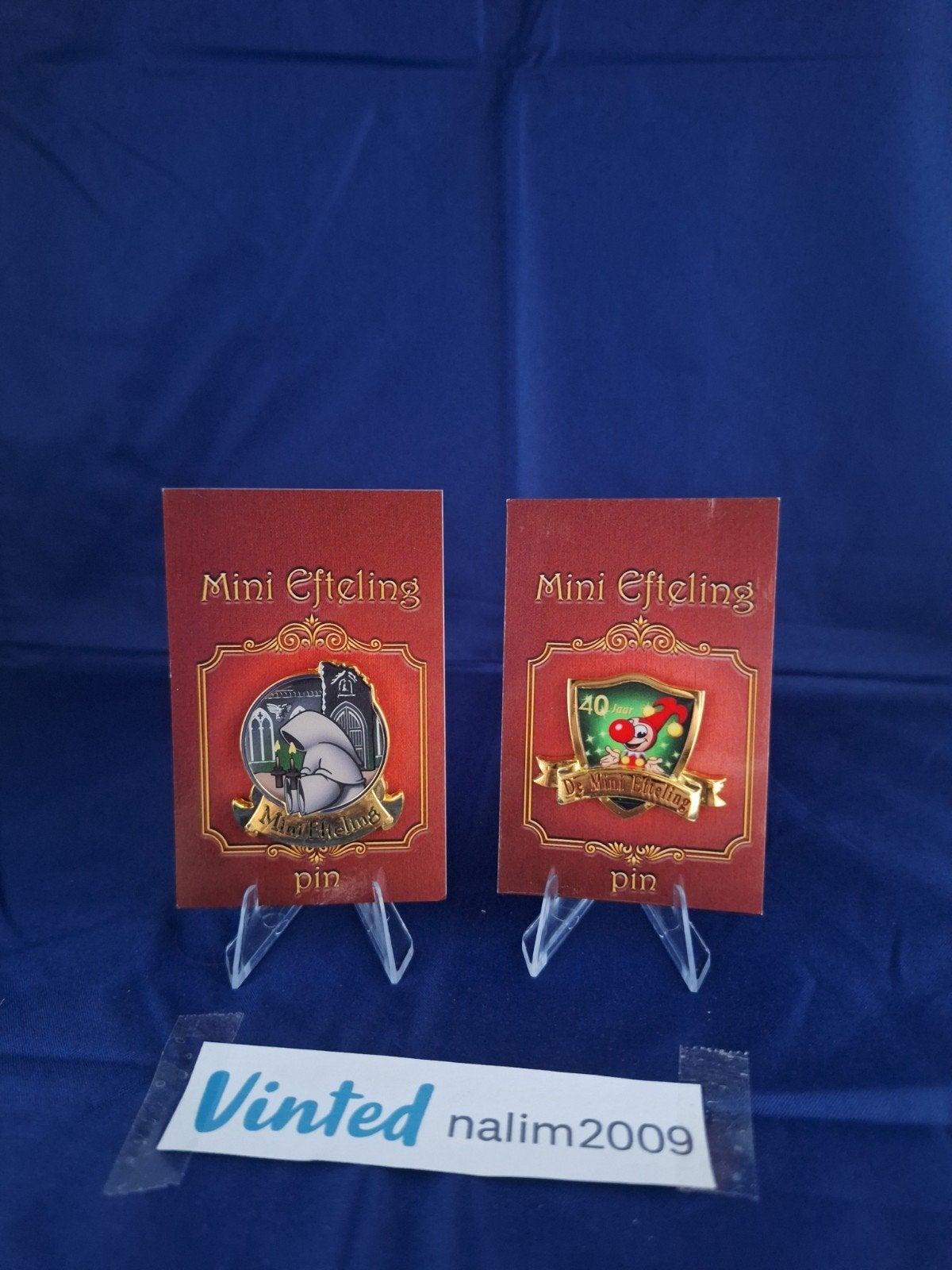 2 Mini Efteling Pins: 40 Jaar Bestaan & Spookslot, Verzamelen, Ophalen of Verzenden, Nieuw, Button of Speldje