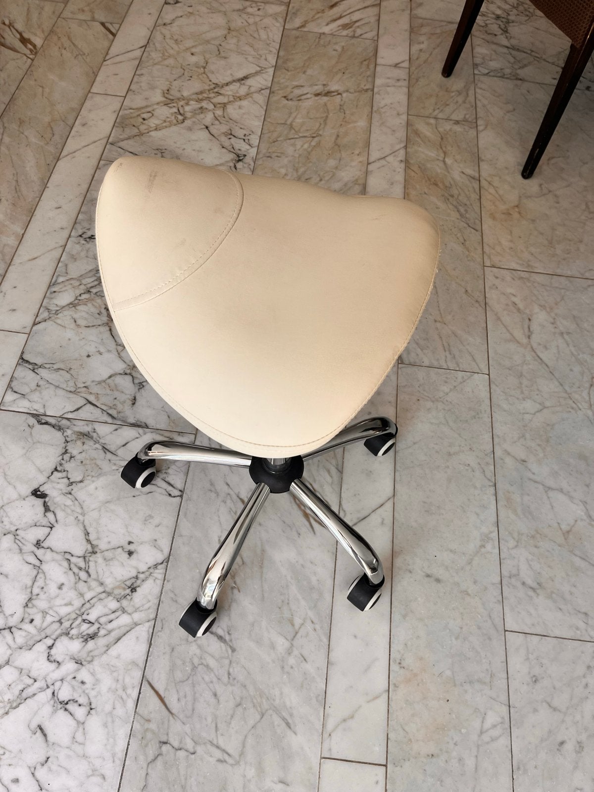 Luxe verstelbare salonrol / bolster - wit, Huis en Inrichting, Ophalen, Zo goed als nieuw, Wit, Metaal