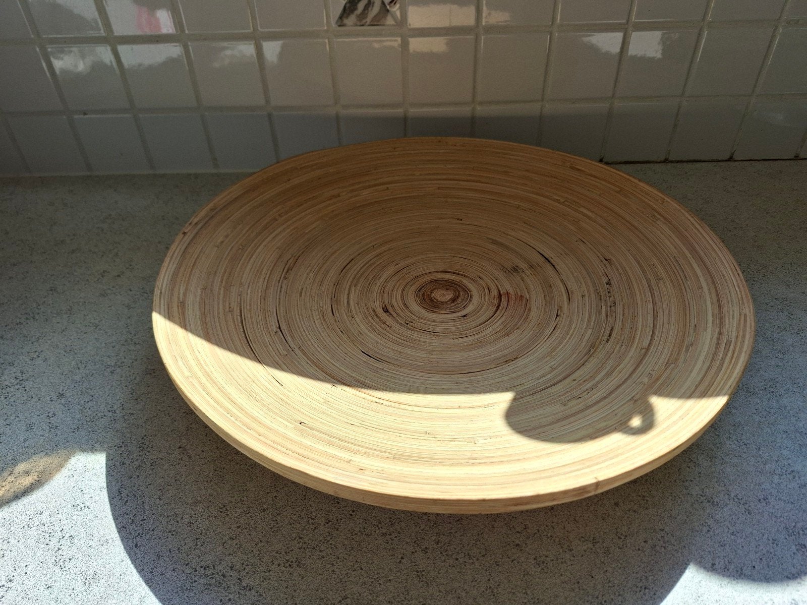IKEA fruitschaal hout, Huis en Inrichting, Woonaccessoires | Schalen en Manden, Ophalen of Verzenden, Rond, Hout