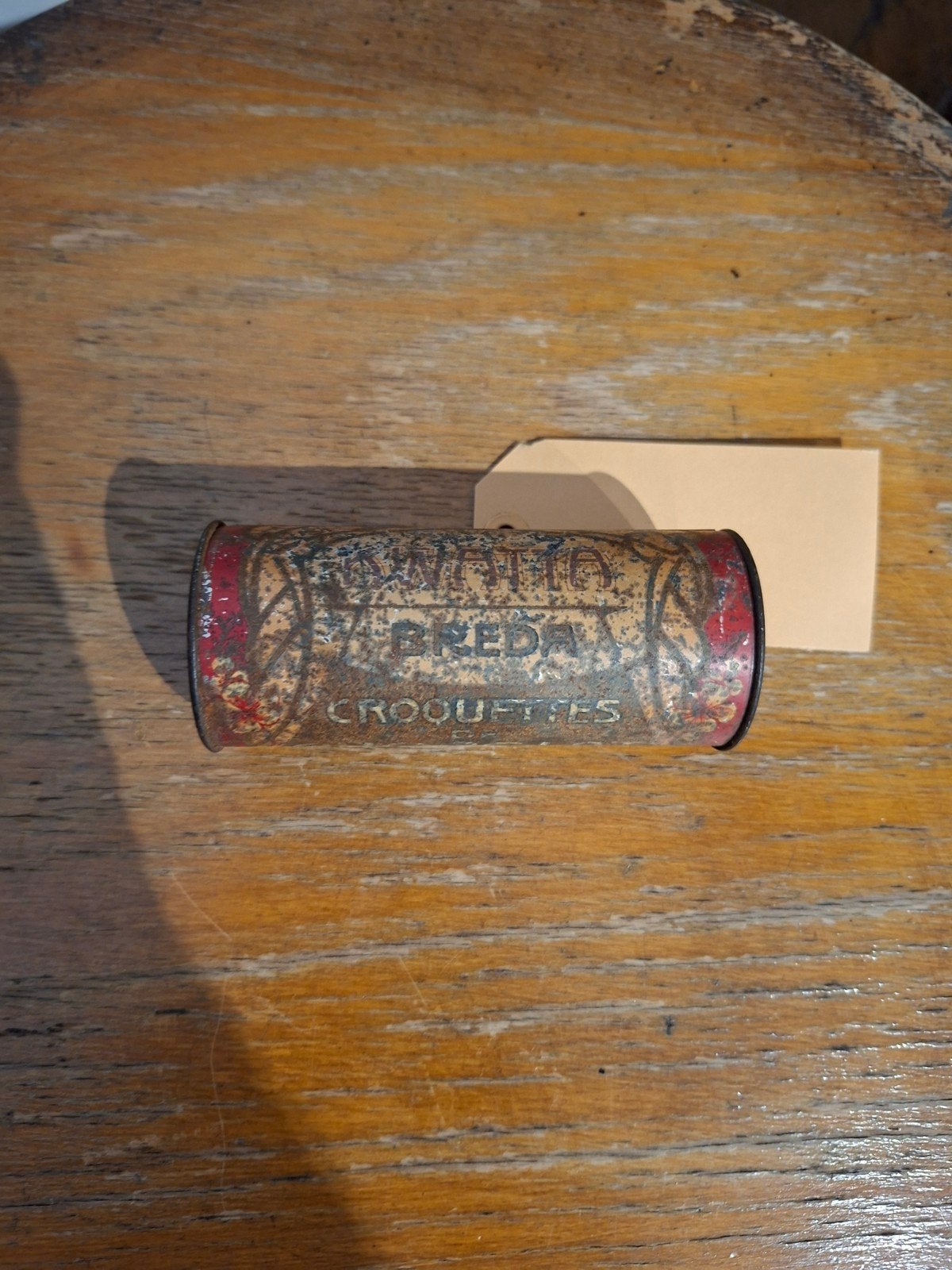 Vintage Kwatta Breda Chocolade Croquettes Blik, Ophalen of Verzenden, Gebruikt, Overige, Overige merken