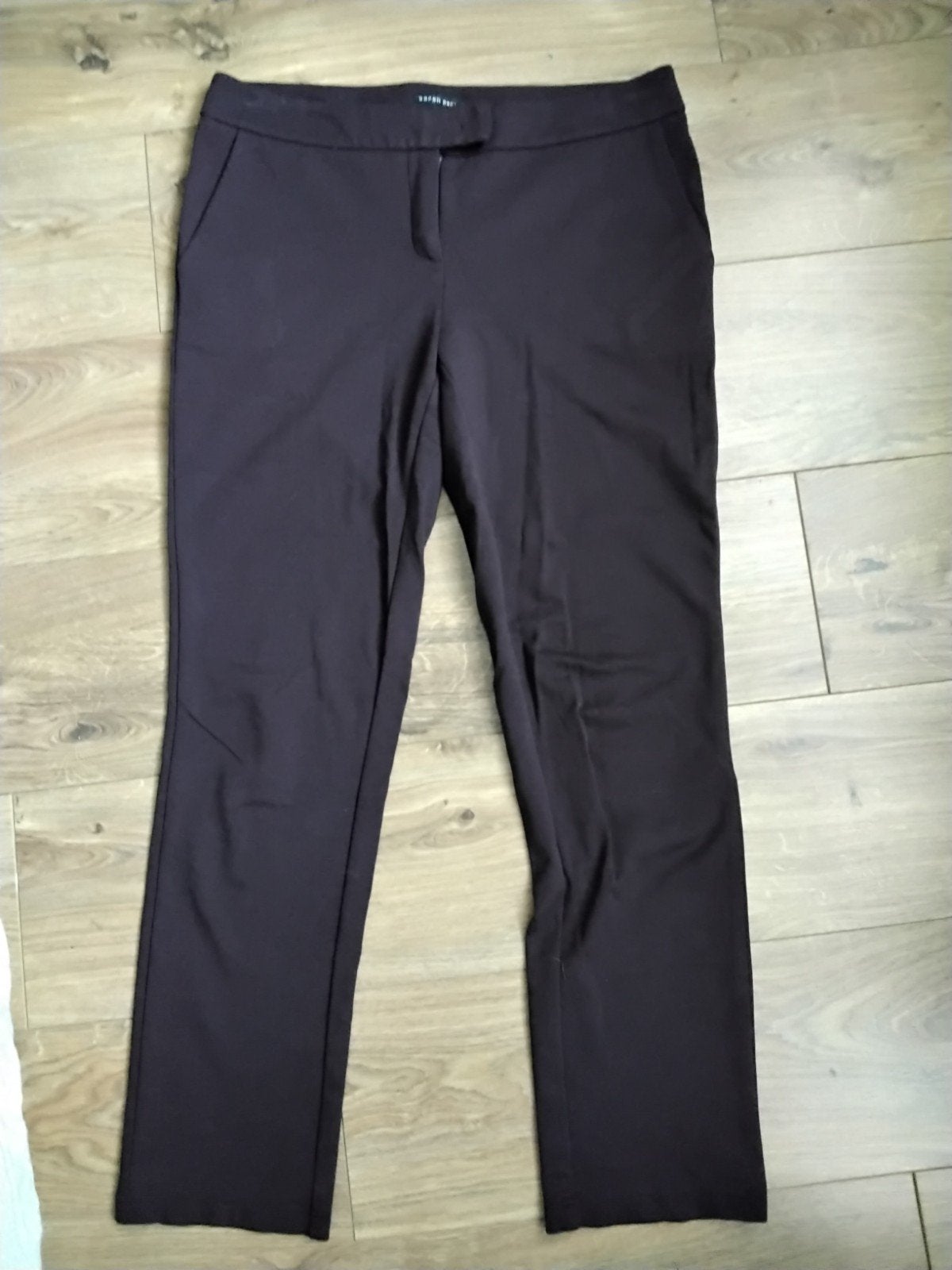 Sarah Pacini Bordeaux Paarse Stretch Broek, Maat 38/40 (M), Sarah Pacini, Paars, Ophalen of Verzenden