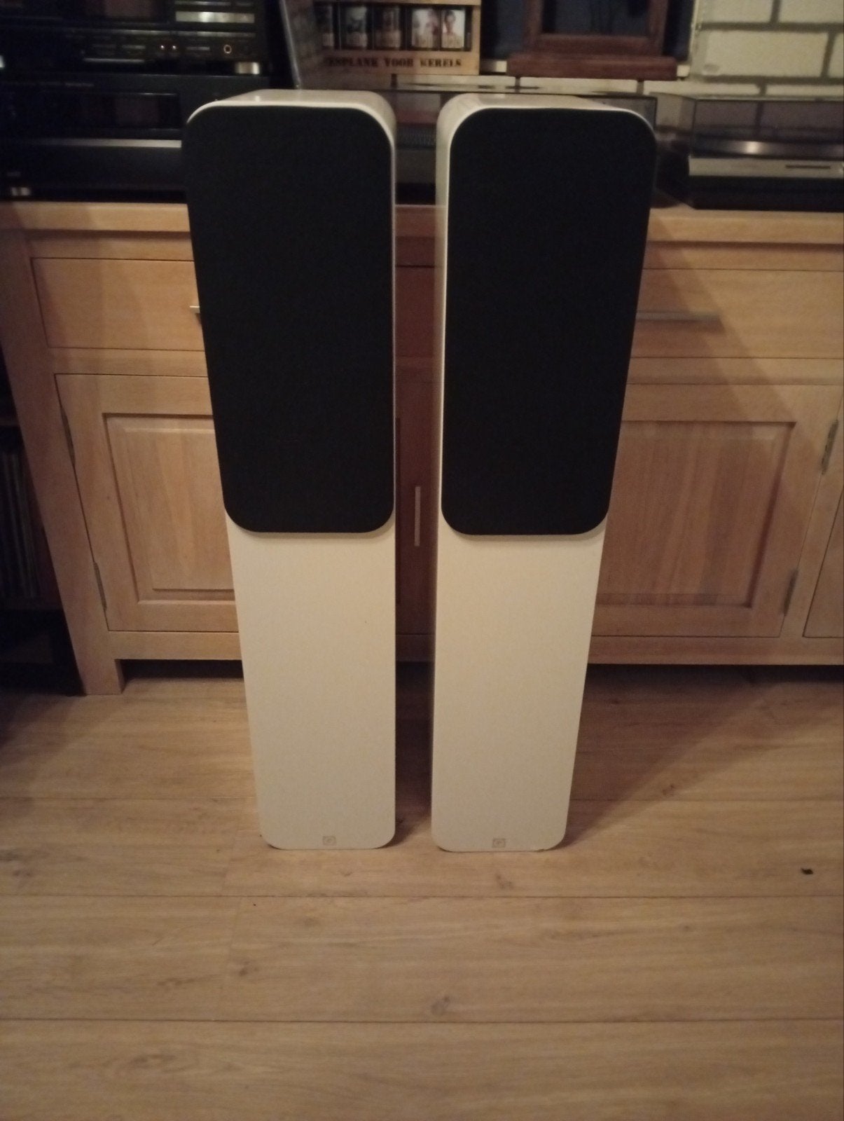 Q Acoustics 3050 Vloerstaande Luidsprekers Wit, Vloerstaande luidspreker, 60 tot 120 watt, Ophalen, Overige merken