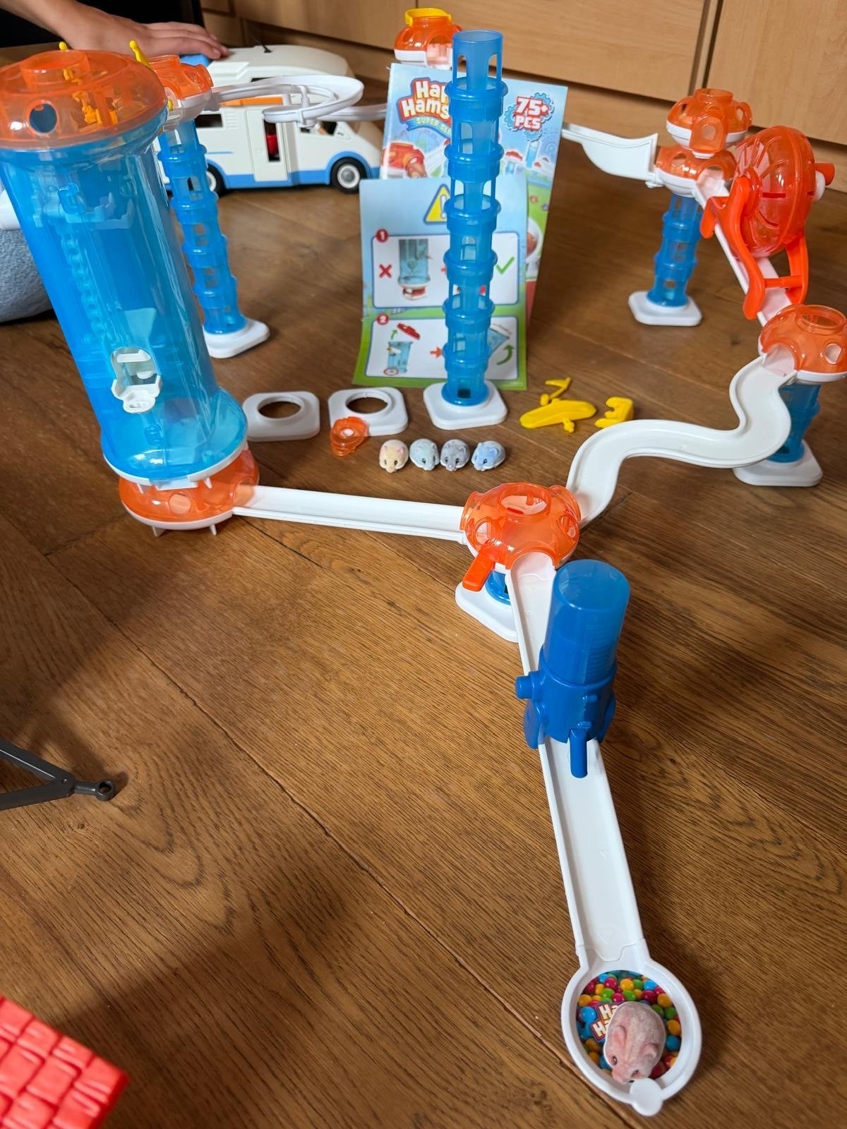 Happy Hamsters Super Slides Deluxe Set - 75+ onderdelen, Kinderen en Baby's, Speelgoed | Overig, Ophalen, Zo goed als nieuw, Jongen of Meisje