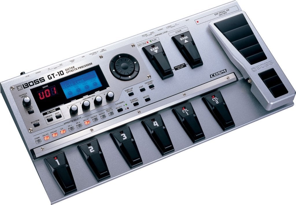 BOSS GT-10 gitaareffectprocessor met tas, Muziek en Instrumenten, Ophalen, Gebruikt, Multi-effect