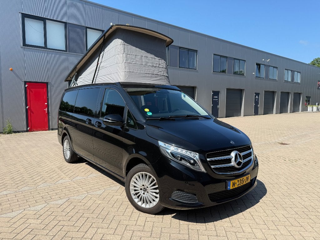 Camper Mercedes Marco polo 2018 in top staat, Caravans en Kamperen, Campers, Automaat, Buscamper of Camperbus, Luifel, Koelkast