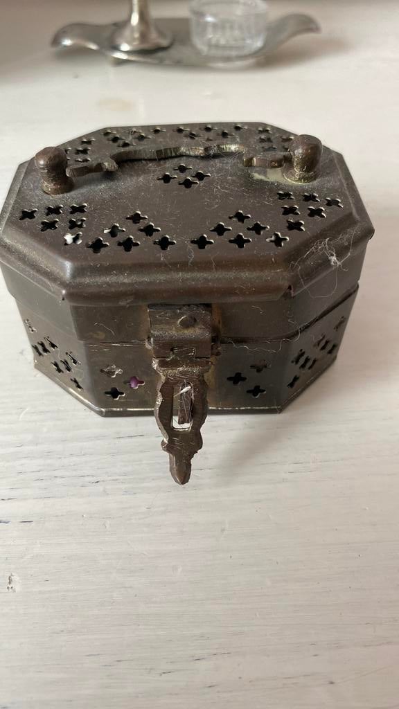 Vintage Brass Cricket box, Antiek en Kunst, Ophalen of Verzenden