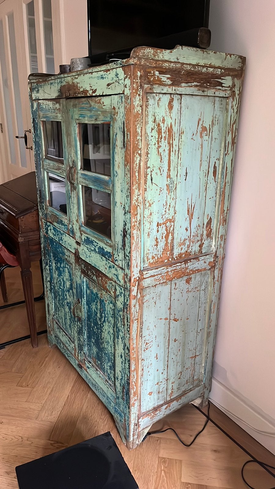 Mooie antieke kast Ibiza Bohemian style design, Huis en Inrichting, Ophalen, Zo goed als nieuw, 25 tot 50 cm